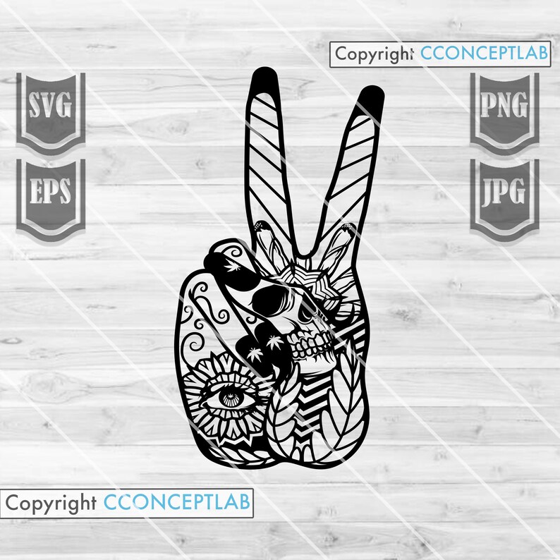 Download Peace Mandala Weed Svg Files Peace Svg Peace Sign Svg | Etsy