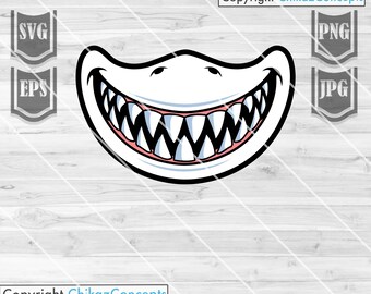 Free Free 296 Shark Smile Svg SVG PNG EPS DXF File