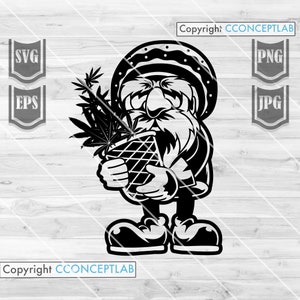 Rasta Oldman mit Topf svg | Marihuana Schablone | Cannabis Shirt png | Smoking Joint dxf | Weed Life Schnittdatei | Kush Stoned Clipart | 420 Dope
