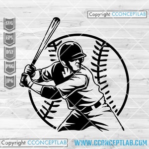 Jogador de beisebol svg | Arquivo de corte Batter Dad | DXF de bastão | Clipart de arremessador | Camisa de receptor png | Estêncil de dia de jogo | Interbases de home run | Jogador de campo interno