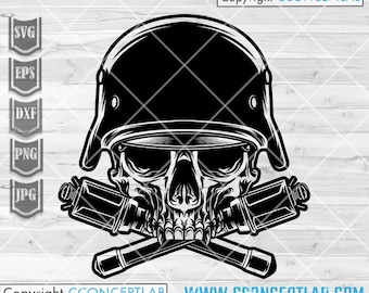 Army Skull svg | Veteran Dad Shirt png | Military Cutfile | Soldier Gift Idea Stencil | Combat Helmet dxf | 4th of July jpeg | Navy Marine