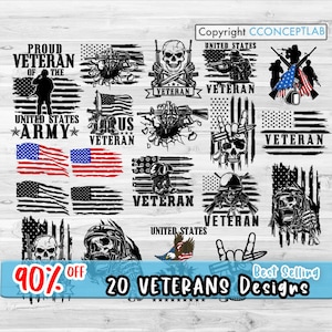 20 Veteran SVG Bundle | Military Clipart | Military Cutfile | Veteran Shirt svg | US Army Bundle svg | Army svg | Veteran svg | Military svg
