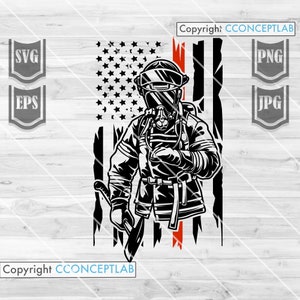 US Firefighter Svg || US Fireman Svg || US patriotic Svg || 911 Svg || First Responder svg || Firefighter Svg Files || Firefighter Png