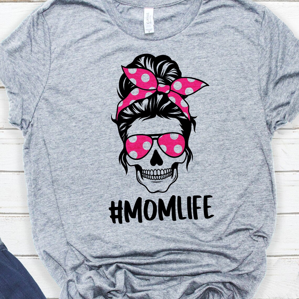 Download 6 Bundle Mom life Bun Skull Svg Files Mom Life svg | Etsy