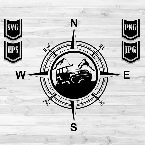 Download Wild Jeep Outdoor Illustration Cut Files Compass Svg