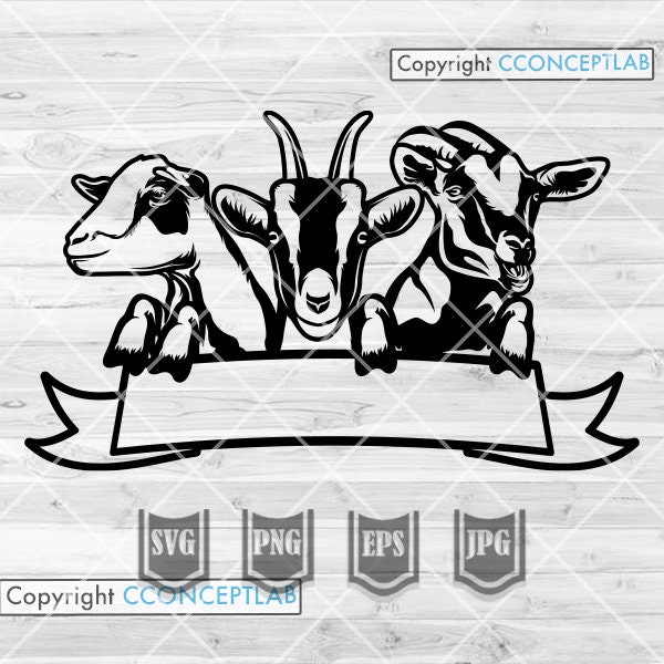 Farm Goat svg | Farm Life svg | Goat Clipart | Farm Owner svg | Goat Cutfile | Farm Goat Monogram | Farming svg | Farm Shirt svg| Farm png