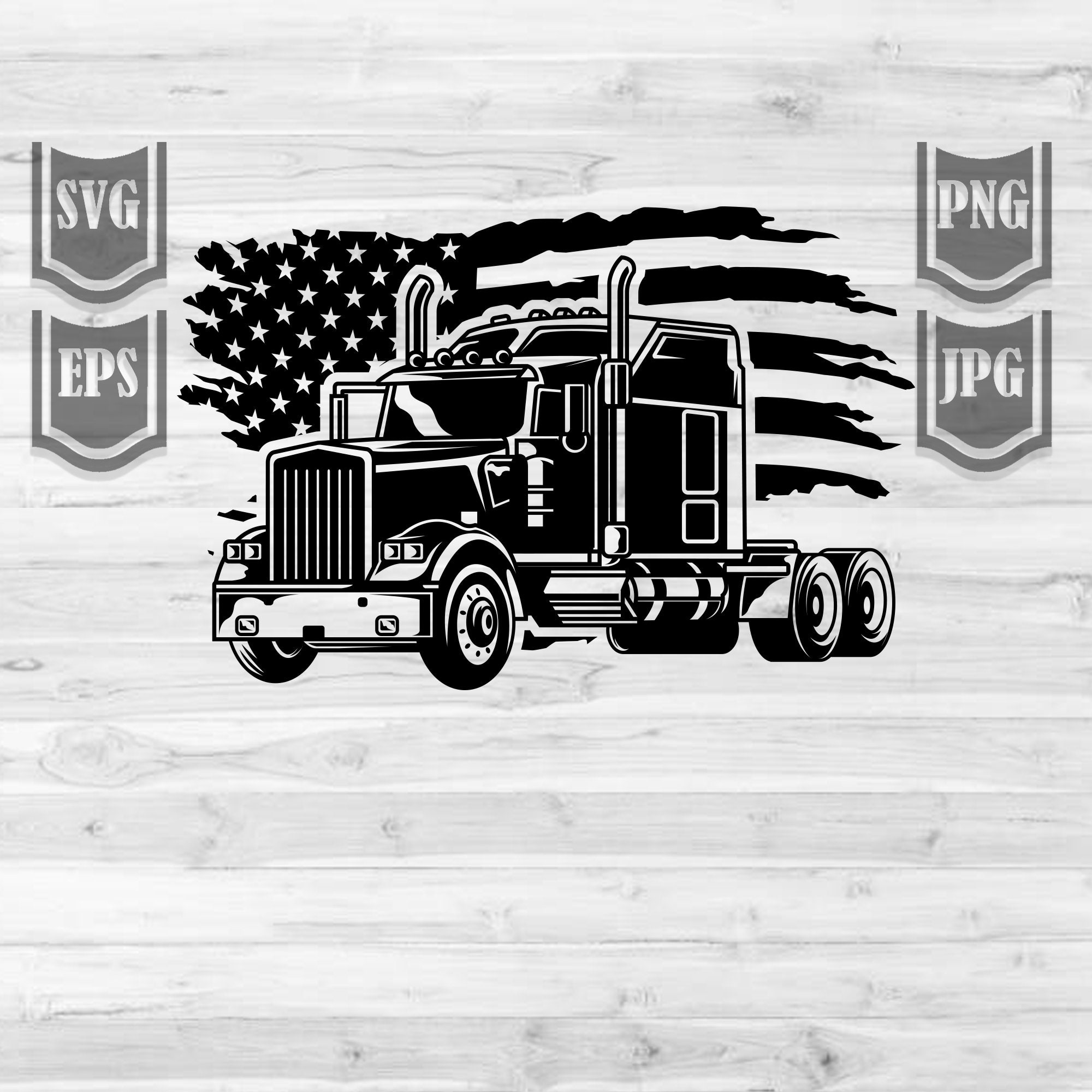 Free Free 141 Peterbilt Semi Truck Svg SVG PNG EPS DXF File