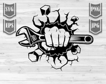 Smash Punch Mechanic Svg File || Mechanic Svg || Mechanic Shirt || Mechanic Png || Repair Mechanic Svg || Repairman svg || Cutting Files