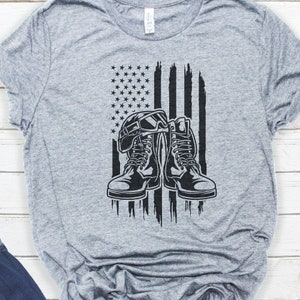 US Patriotic Svg File || Combat Boots Svg || Military Svg || Army Svg || Patriotic Svg || Veteran Svg || US Veteran Svg || Distress USA Flag image 2