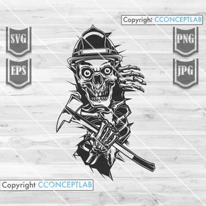 Gluren Brandweerschedel svg | Brandweerman Clipart | Brandweerman Vader Shirt Cadeau Idee | First Responder dxf | Dispatcher Cut File | 911 Redding