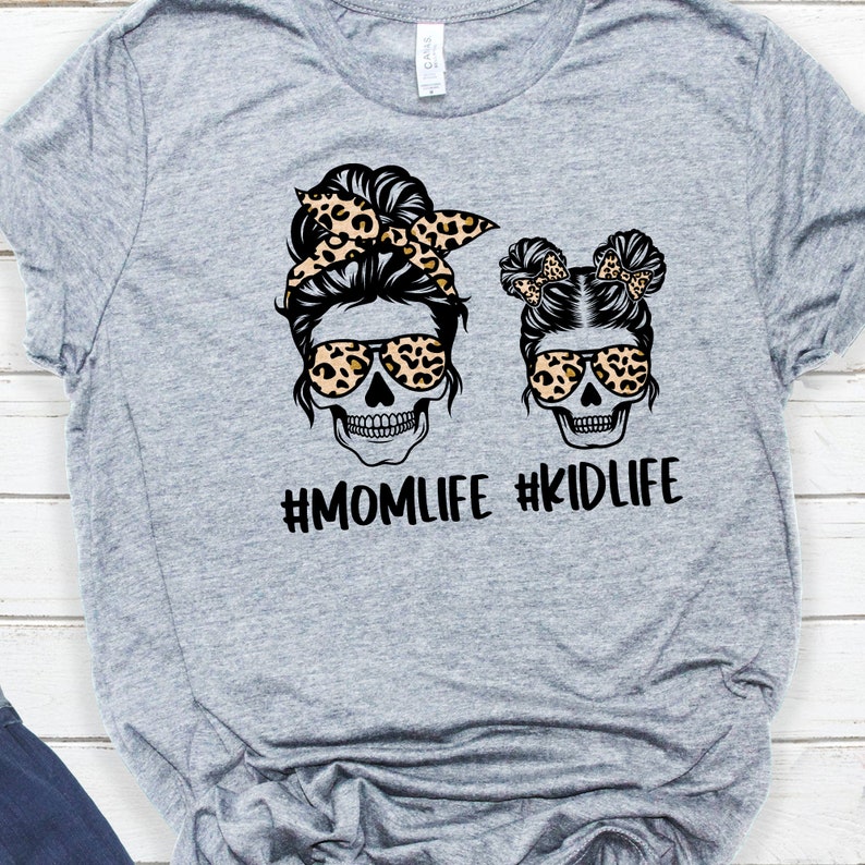 Download Mom Life Kid Life Svg Mom Life svg Leopard Mom Skull Svg ...