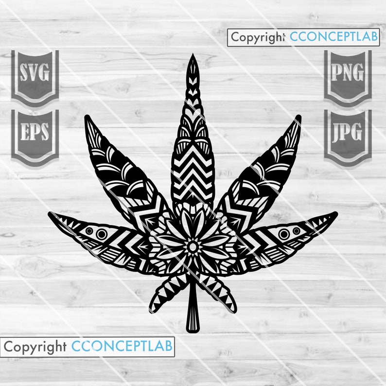 Download Mandala Cannabis Svg Weed Svg Marijuana svg Cannabis | Etsy