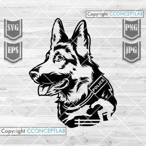 Police Dog svg | German Shepherd png | Military Dog Service dxf | German Shepherd Clipart | Dog Cutfile | Dog Shirt png | Paw svg | Pet jpeg