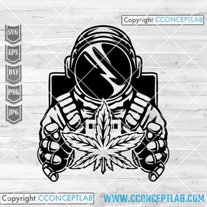 Astronaut Unkraut svg | Hoch wie der Mond Clipart | Kush Astro dxf | Rauchen Gelenk Schablone | Cannabis jpeg | Marihuana Cutdatei | 420 Rasta T-Shirt