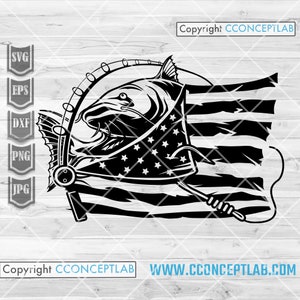 US Cat Fishing-svg | Angler Dad Shirt png | Sjabloon voor vissen op meer | Snijbestand zoetwatermeerval | Clipart buiten rivierkamperen | Vislijn