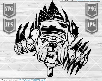 US Navy svg, Maritime Clipart, Marine Dad Shirt png, Land Force Cut File, Navy Bulldog Stencil, Patriotic Dog Cutfile, Paw Lover dxf Cutfile