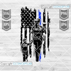 US Police Mom with Daughters svg | Police Mom svg | Mom Life Kid Life svg | Police Mom Clipart | Police svg | Blue Thin Line svg | Mom svg