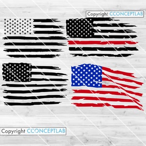 95% OFF Mega Bundle 40 USA Flag Svg Files USA Flag Svg Distressed Usa ...