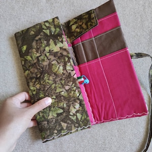 Stricknadel Hülle - Austauschbare Sockennadeltasche - Häkelnadel organizer - Doppelspitzennadelrolle - Nadelhalter