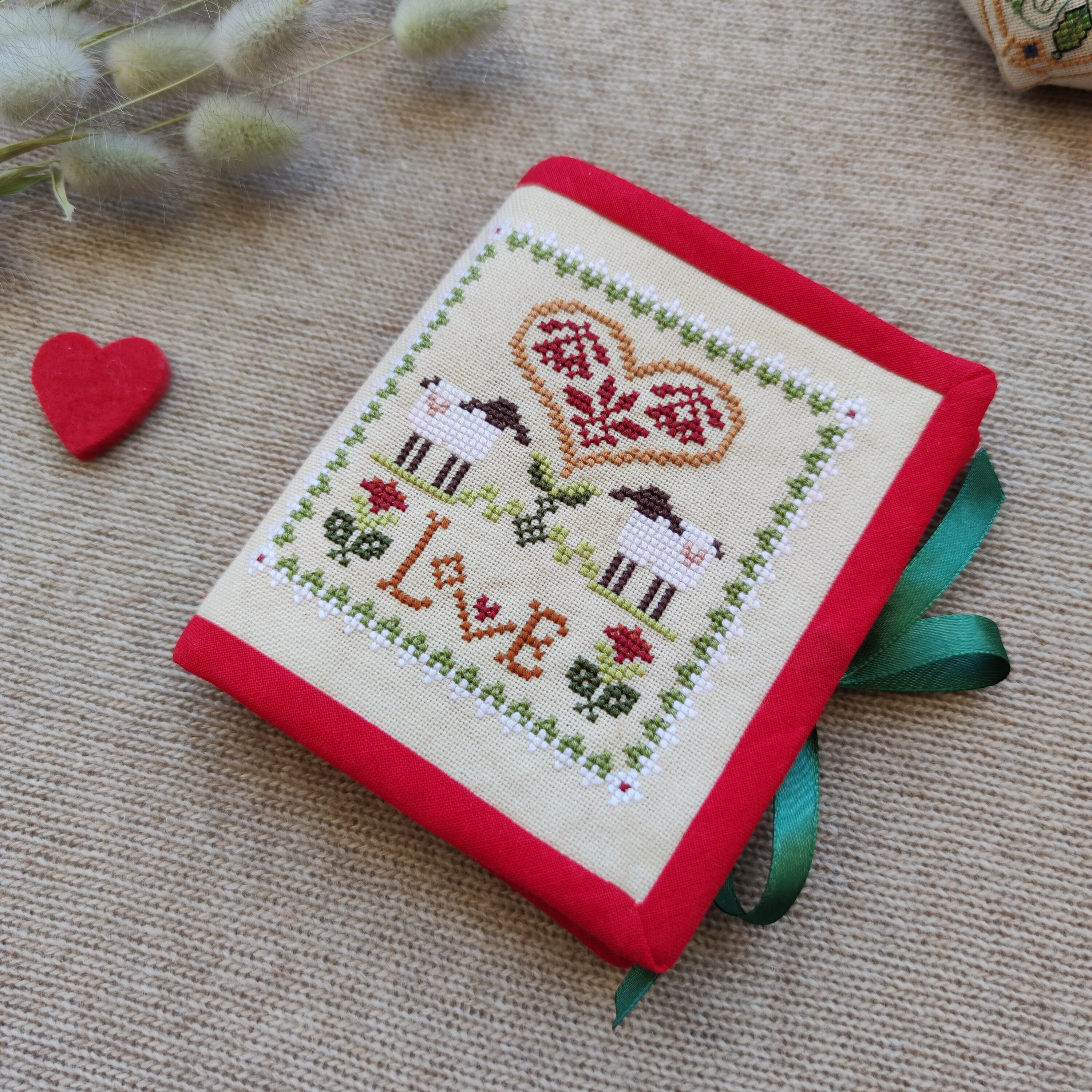 Cross Stitch Needle Case Sewing Notion Needle Book Etsy