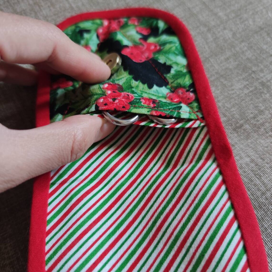 Red Embroidery Scissors Case Scissors Holder Christmas Etsy