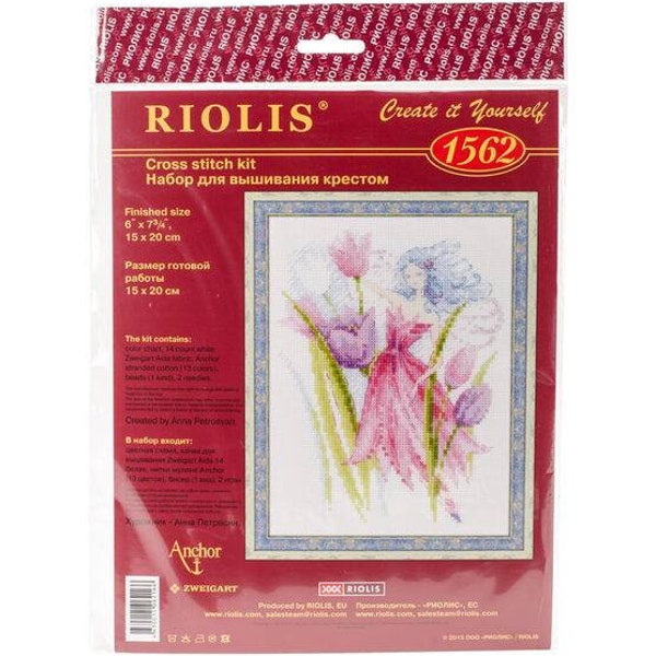 RIOLIS 1562 Count Cross Stitch Kit 6"X7.75 »-Spring Breeze Fairy (14 Count), kit de broderie, kit DIY, motif point de croix