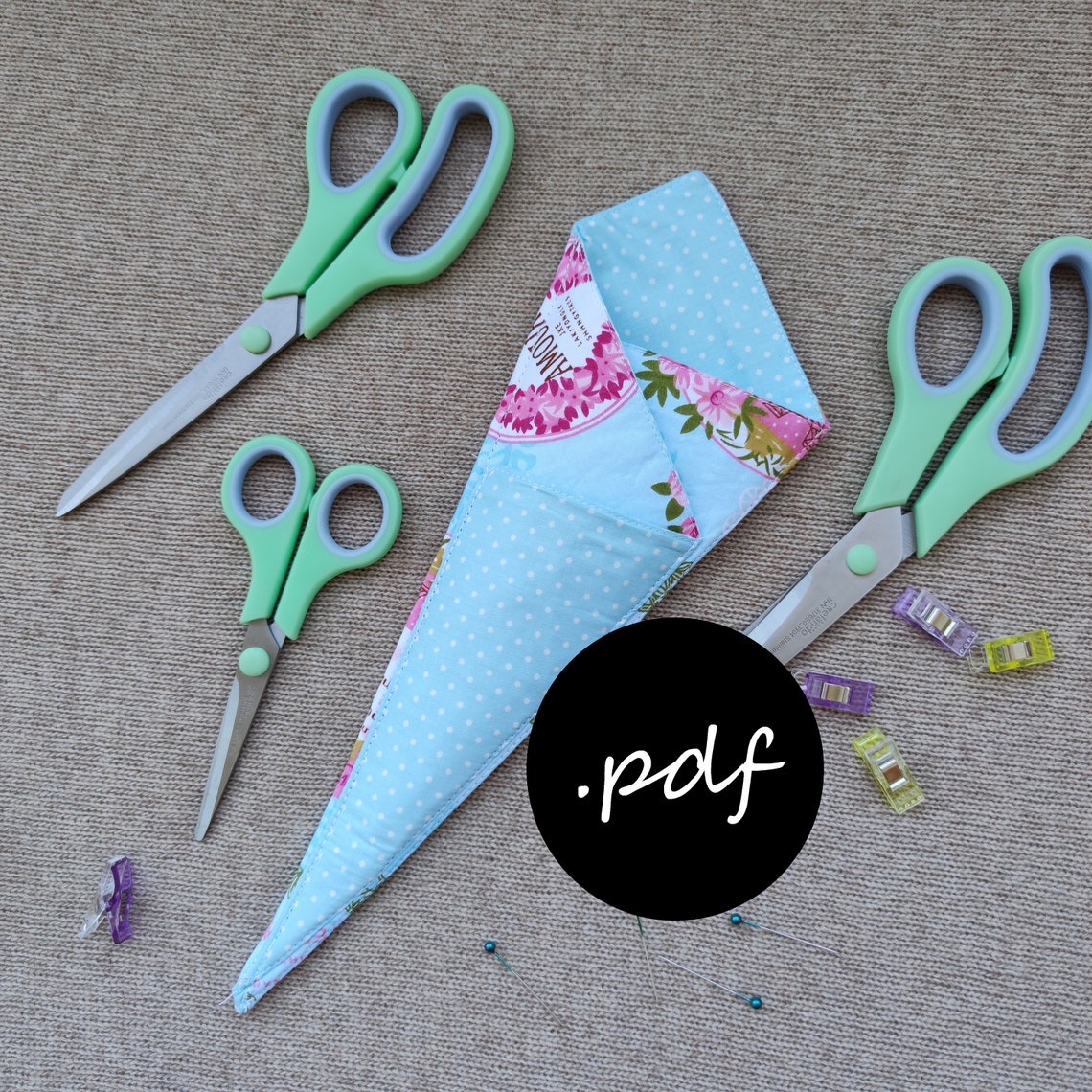 PDF Scissors Case Sewing Pattern & Tutorial Sewing Tools Etsy