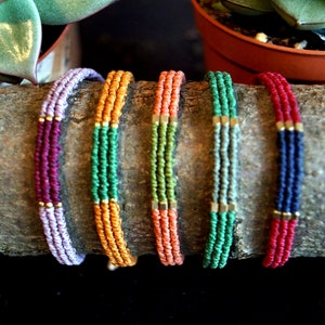 Pulsera macrame elegante/pulsera macrame/pulseras anudadas/pulsera amistad/micromacrame/joyas macrame/bohemio/hippie