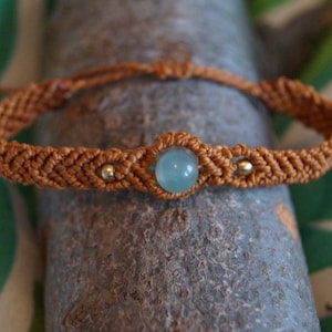 Pulseira de macramê com contas de pedras preciosas/pulseira de macramê/pulseiras com nós/pulseira de amizade/micromacrame/jóias de macramê/boêmio/hippie