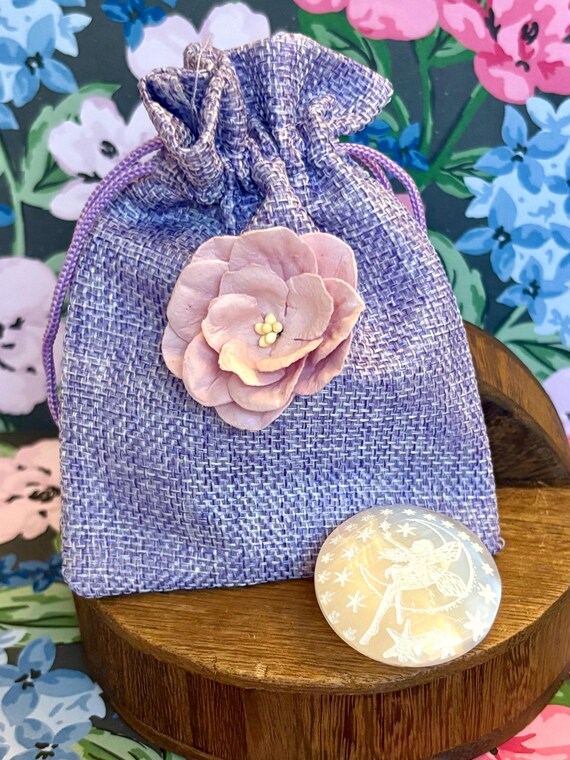 Selenite Fairy Palm Stone – Angel Crystal Gift Set