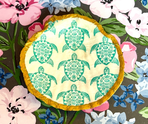 Seashell Jewelry / Trinket Dish - Reiki Healing Decor, Sea Turtle