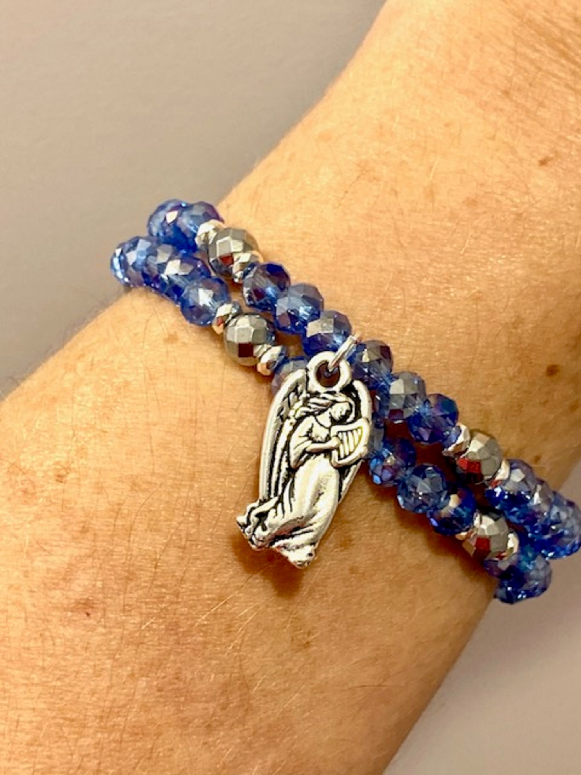 Gemstone Bracelet - Crystal / Hematite Healing Bracelets for Women
