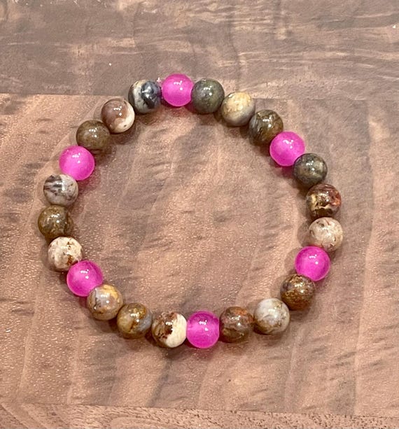 Gemstone Bracelet - Jade / Moonstone Crystal Healing