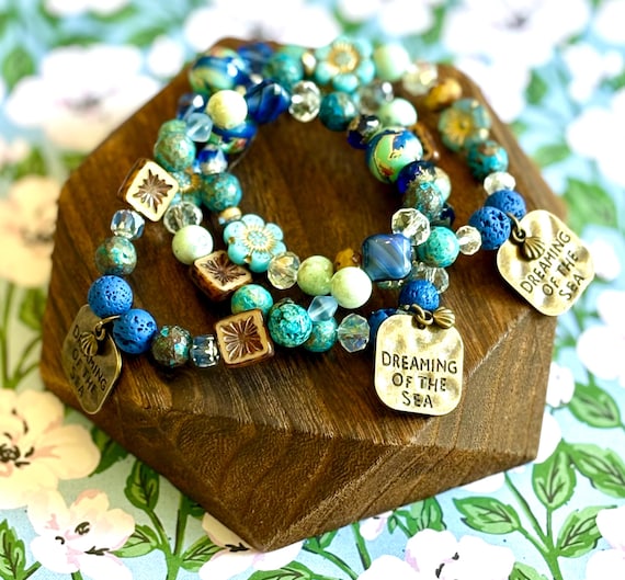 Ocean Whisperer Essential Oil Diffuser Bracelet - Dreaming of the Sea – Jersey Shore Collection