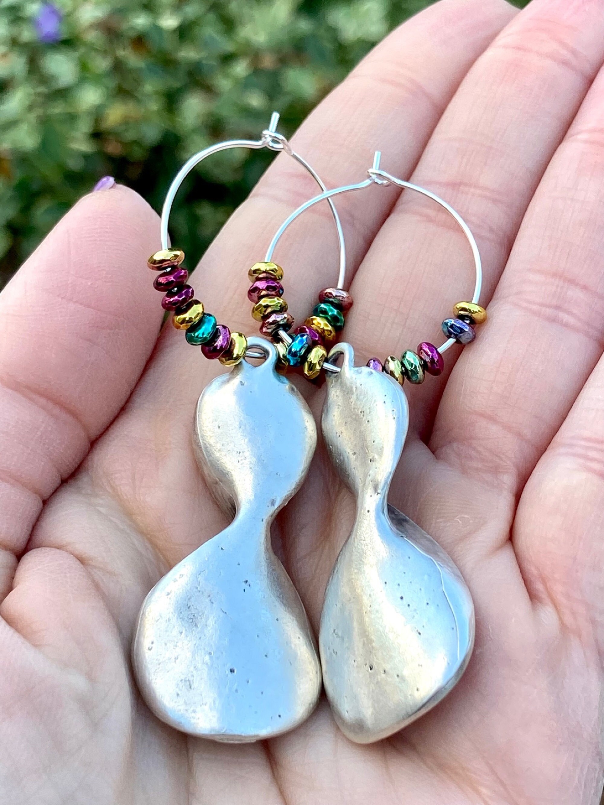 Hematite crystal earrings clearance