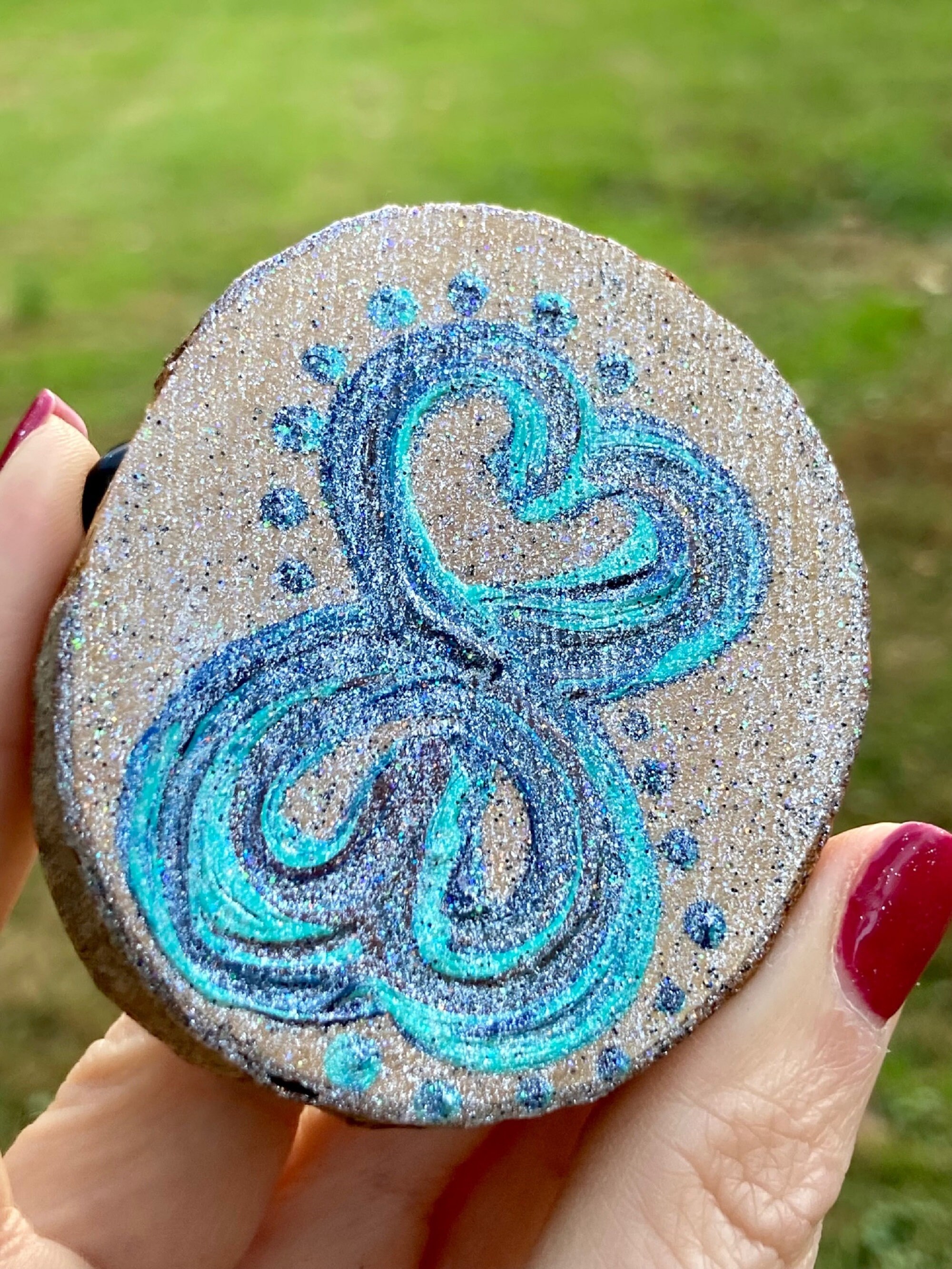 Multi Gemstones and Natural Wood Gem Box