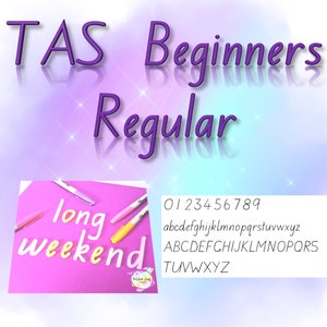 Conjunto de alfabetos de resina - TAS Beginners Font PRE ORDER