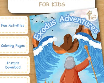 Kids Bible Activity Workbook | Exodus Adventures Printables (PDF) - Etsy