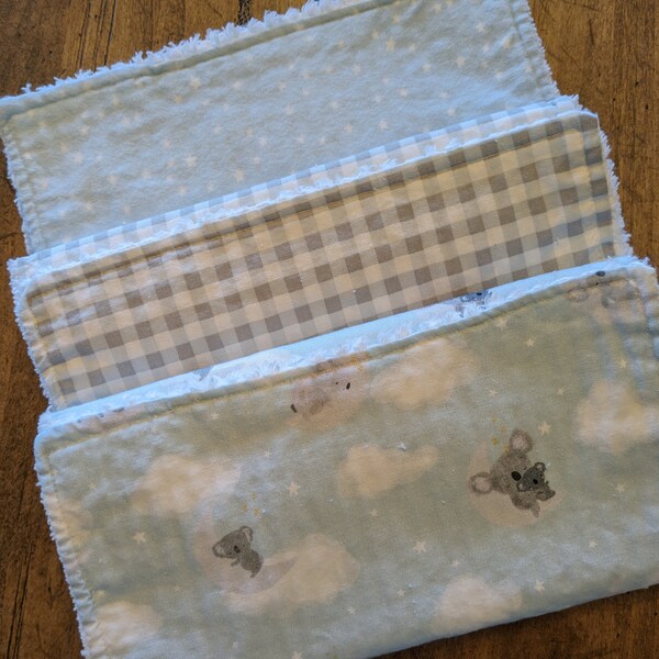 Set of 3 Burp Cloths, Burp Rag, Spit Rag, Burp Cloths, Chenille Burp Cloth, Baby Shower Gift