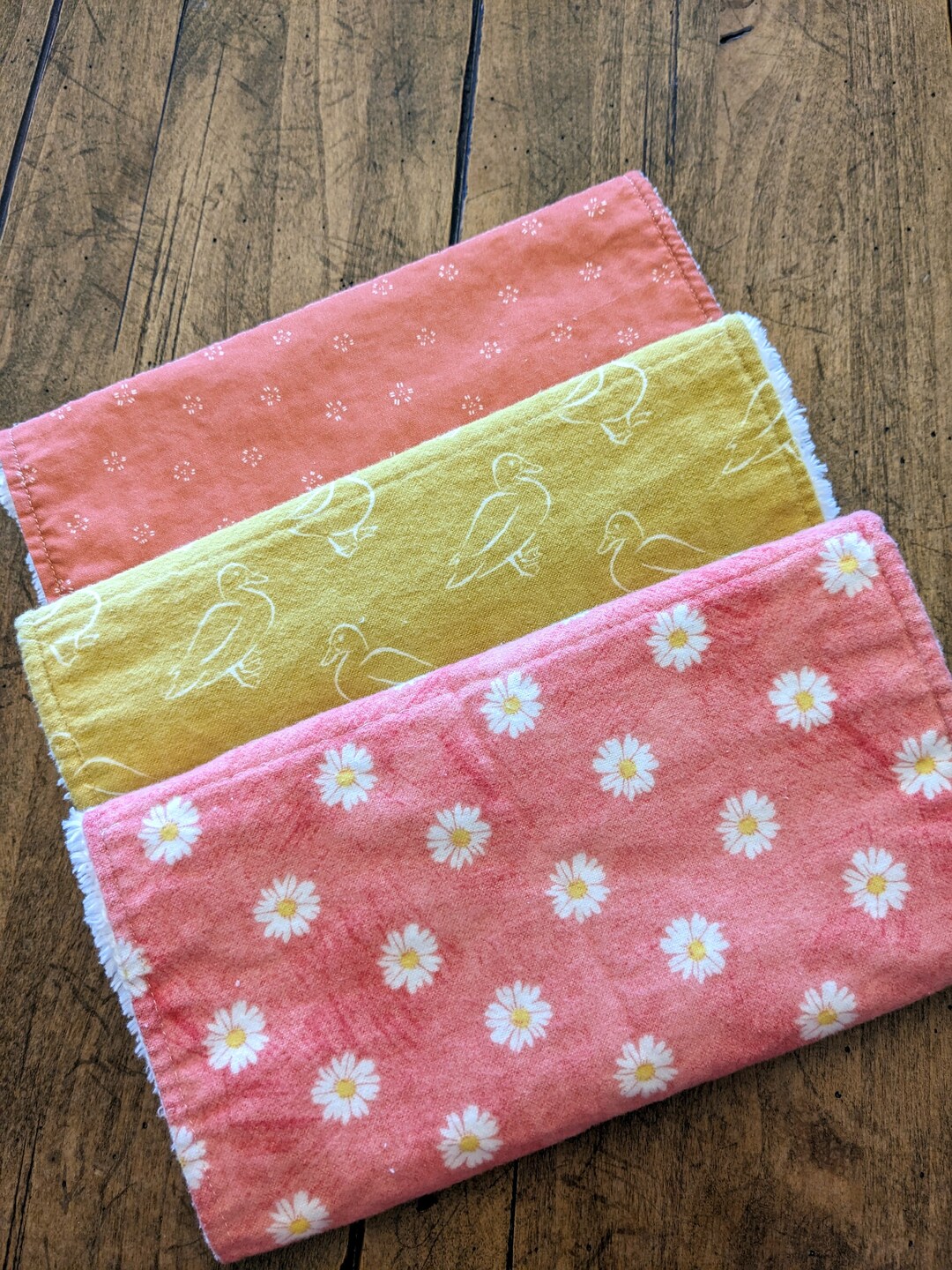 Set of 3 Burp Cloths Burp Rag Spit Rag Burp Cloths Etsy