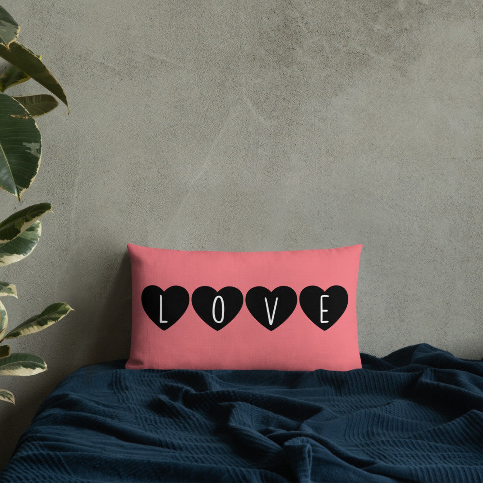Love in Hearts Pillow Pink Love pillows. Valentine Pillows. Etsy