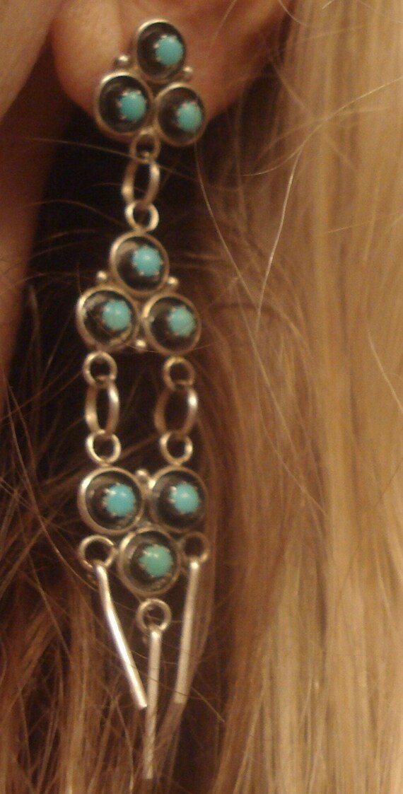 Large, SnakeEye Zuni Chandelier Beautiful Sterling D… Gem