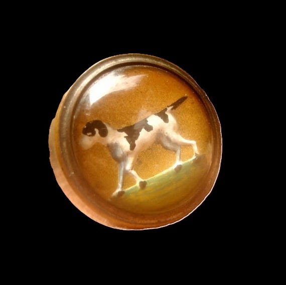 Edwardian, English Pointer Dog, Pointing, Decisiv… - image 1