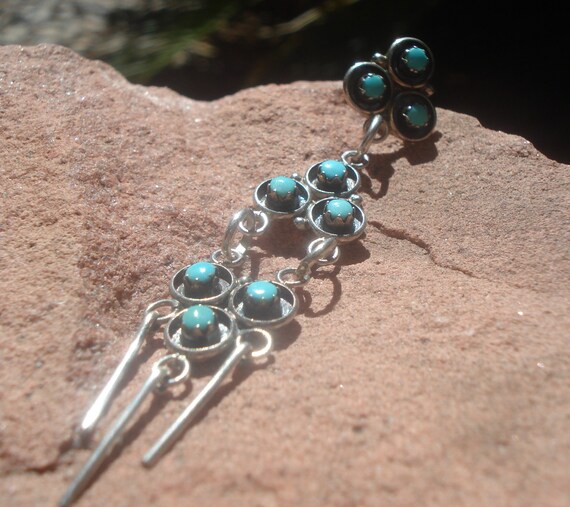 Large, SnakeEye Zuni Chandelier Beautiful Sterling D… Gem