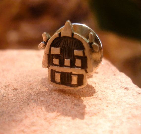 1950's, Hopi, Mudhead Kachina, Sterling Silver Ov… - image 2