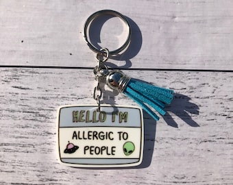 Seafood Allergies Key Ring A Great Gift 