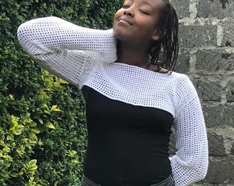 Crochet Shrug Pattern: Women's Simple Design (PDF Pattern)