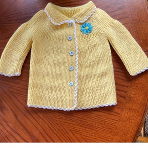 Baby Girl Jacket Knitting Pattern