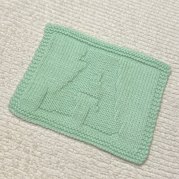 Knitting Pattern for Alphabet Letter A Etsy