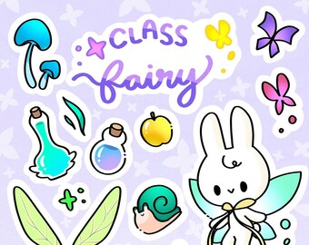 Bunny Fairy RPG / DnD | Choose your Class | Sticker Sheets